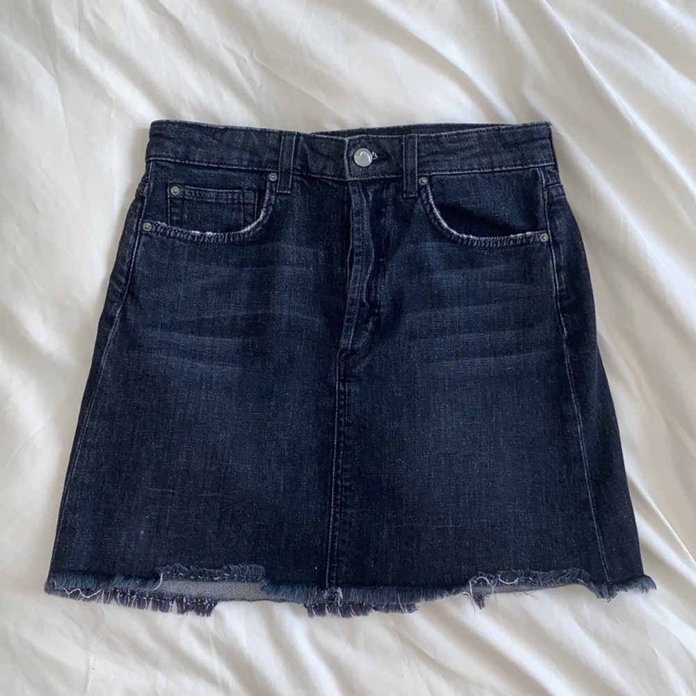 Joes jeans black denim skirt